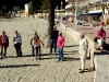 Boule-Spieler am Strand von Paguera