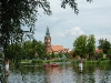 Regattastrecke Werder/Havel mit Maria-Meeresstern-Kirche