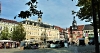 Marktplatz mit Schloss und Rathaus