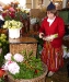 Blumenfrau in der der Markthalle