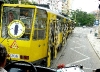 Das ist \"Helmut\" - die gelbe Straßenbahn in Stettin