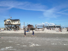 Pfahlbauten am Strand