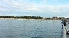 Blick auf Strand und Kurhaus vom Ende der Seebrücke